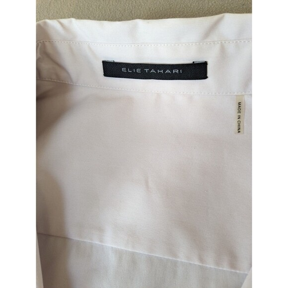 ELIE TAHARI Women's Baby Pink, 3/4 sleeve blouse, Hook & Eye Closure Size Medium - Picture 6 of 8